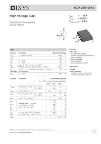 IXDA20N120AS-TUB Datenblatt Cover