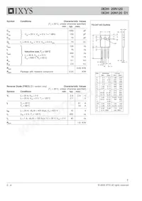 IXDH20N120D1數據表 頁面 2