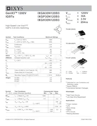 IXGA30N120B3 Datasheet Cover