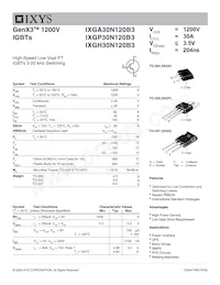 IXGA30N120B3 데이터 시트 표지