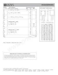 IXGB200N60B3 Datenblatt Seite 2