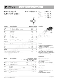 IXGB75N60BD1 Datasheet Cover