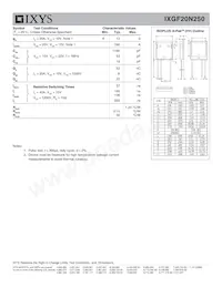 IXGF20N250 Datasheet Page 2
