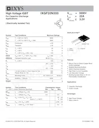 IXGF20N300 Datasheet Cover