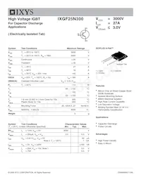 IXGF25N300數據表 封面