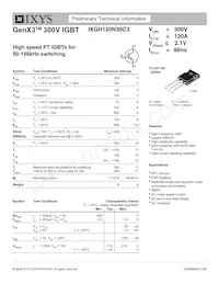 IXGH120N30C3 Datasheet Cover