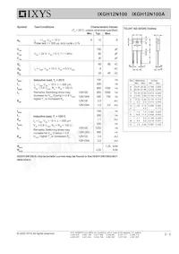 IXGH12N100 Datasheet Page 2