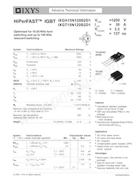 IXGH15N120B2D1數據表 封面