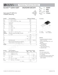 IXGH24N120C3H1 Datasheet Cover