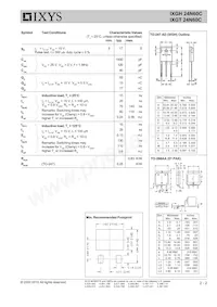 IXGH24N60C Datasheet Page 2