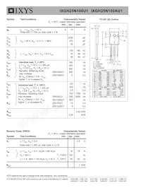 IXGH25N100U1 Datasheet Page 2