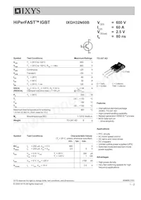 IXGH32N60B Datasheet Copertura