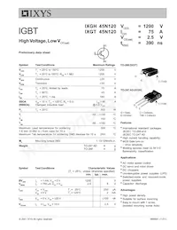 IXGH45N120 Datenblatt Cover