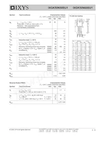 IXGK50N60BU1數據表 頁面 2