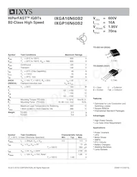 IXGP16N60B2 Datasheet Cover