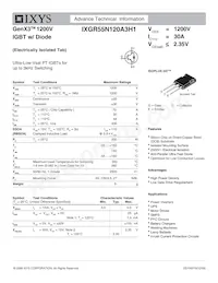 IXGR55N120A3H1 데이터 시트 표지