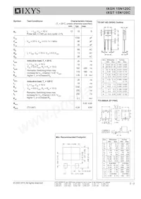 IXGT15N120C Datenblatt Seite 2