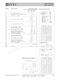 IXGT20N100 Datasheet Page 2