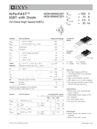 IXGX60N60C2D1 Datasheet Cover