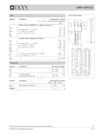 IXRH40N120 Datasheet Page 2