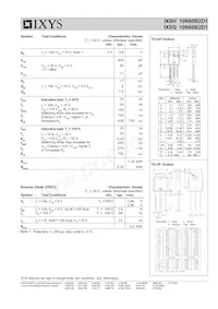 IXSH10N60B2D1數據表 頁面 2