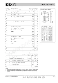 IXSH25N120AU1 Datenblatt Seite 2