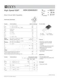 IXSQ20N60B2D1 Datasheet Cover