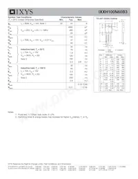 IXXH100N60B3 Datasheet Page 2