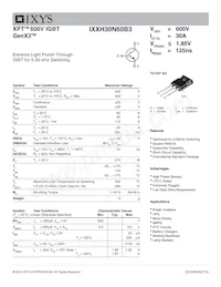 IXXH30N60B3 Datasheet Cover