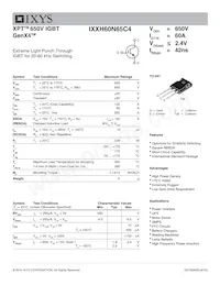 IXXH60N65C4數據表 封面