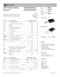 IXXK200N60C3 Datasheet Cover