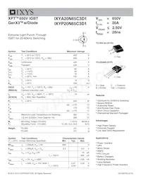 IXYA20N65C3D1 Datasheet Cover