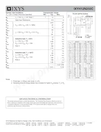 IXYH12N250C Datenblatt Seite 2