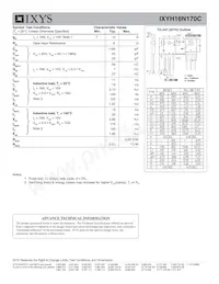 IXYH16N170C Datenblatt Seite 2