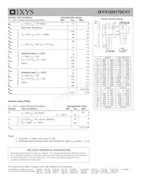 IXYH16N170CV1 Datenblatt Seite 2