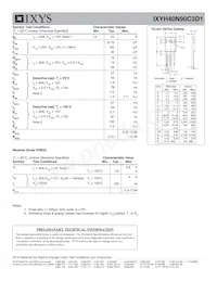 IXYH40N90C3D1 Datenblatt Seite 2
