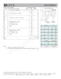 IXYH75N65C3 Datenblatt Seite 2