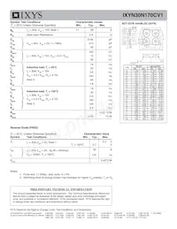 IXYN30N170CV1 Datenblatt Seite 2