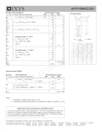 IXYP10N65C3D1 Datenblatt Seite 2