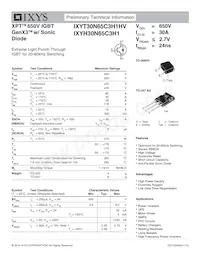 IXYT30N65C3H1HV Datenblatt Cover