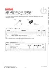 MMBFJ203 Datasheet Cover