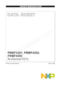 PMBF4392 Datenblatt Cover