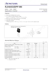 RJH60D2DPP-M0#T2 Datasheet Cover