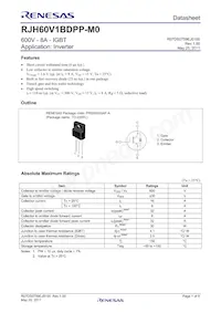 RJH60V1BDPP-M0#T2 Datasheet Cover