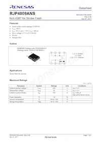 RJP4009ANS-01#Q6 Datasheet Copertura