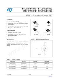 STGF8NC60KD Datasheet Cover