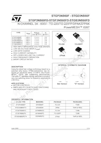 STGP3NB60F Datasheet Cover