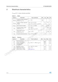 STGW40NC60WD Datasheet Page 4