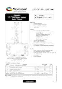 APTGF150A120T3AG數據表 封面