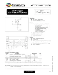 APTGF200SK120D3G Datasheet Cover